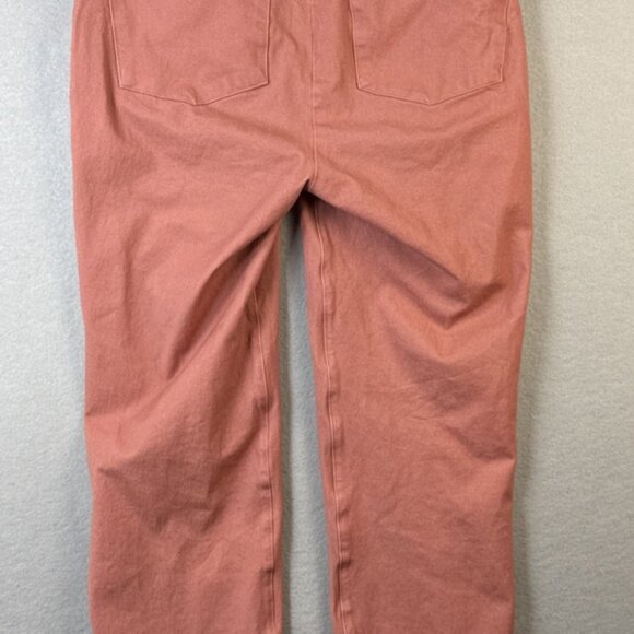 Spanx On The Go Pants Womens Size XS Ankle Crop Slim Straight Terracotta Pink - Picture 6 of 11